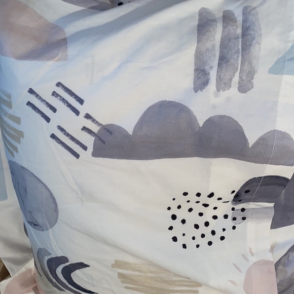 Pottery Barn Kids Organic “Silly Shape” Pillow Case, Standard 100% Cotton, NWOT - Picture 3 of 5